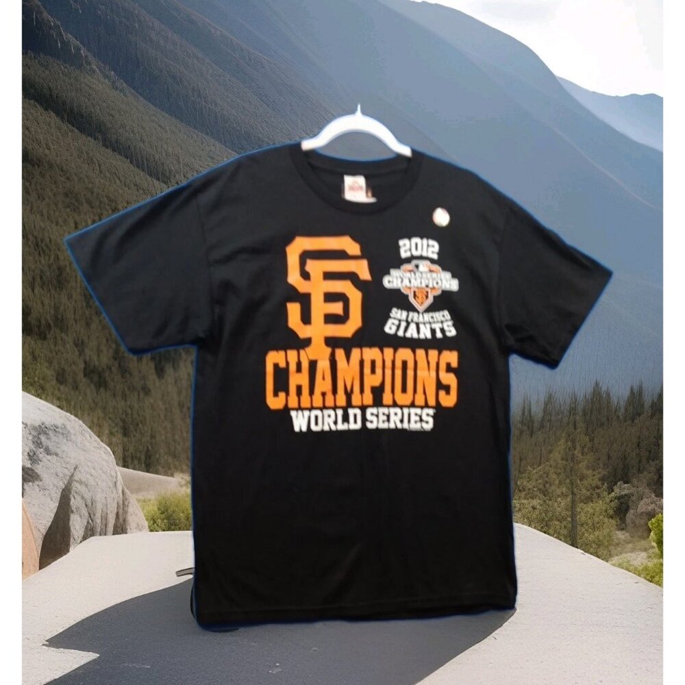 San Francisco Giants 2012 World Series Champions Shirt Black Alstyle Mens Large